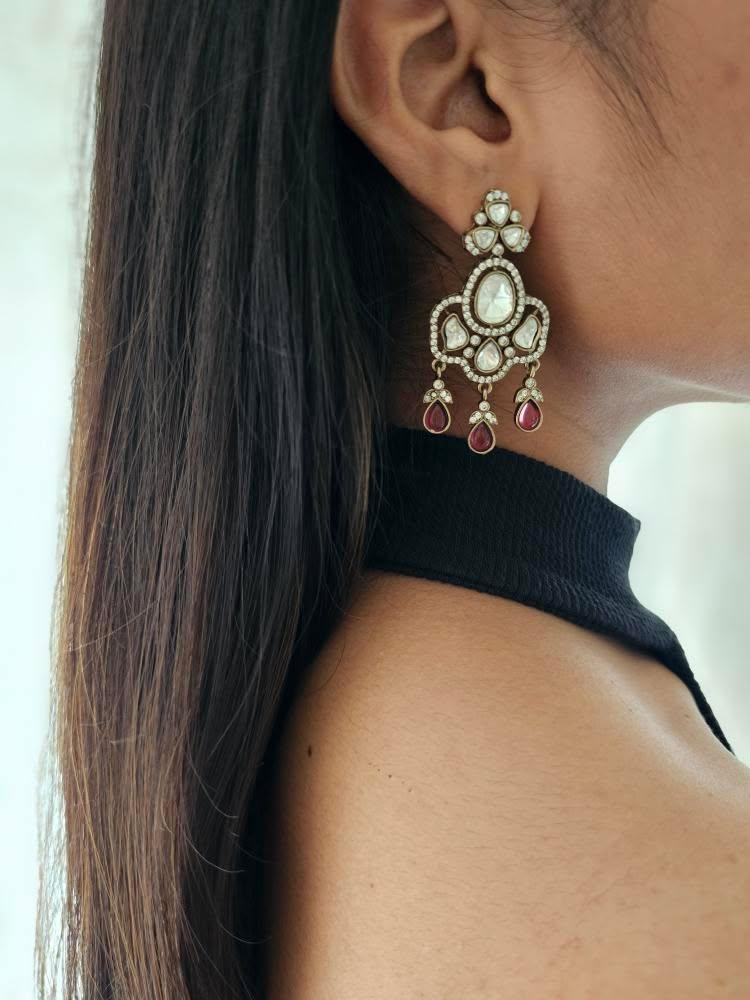 Mrunal polki earrings Thumbnail