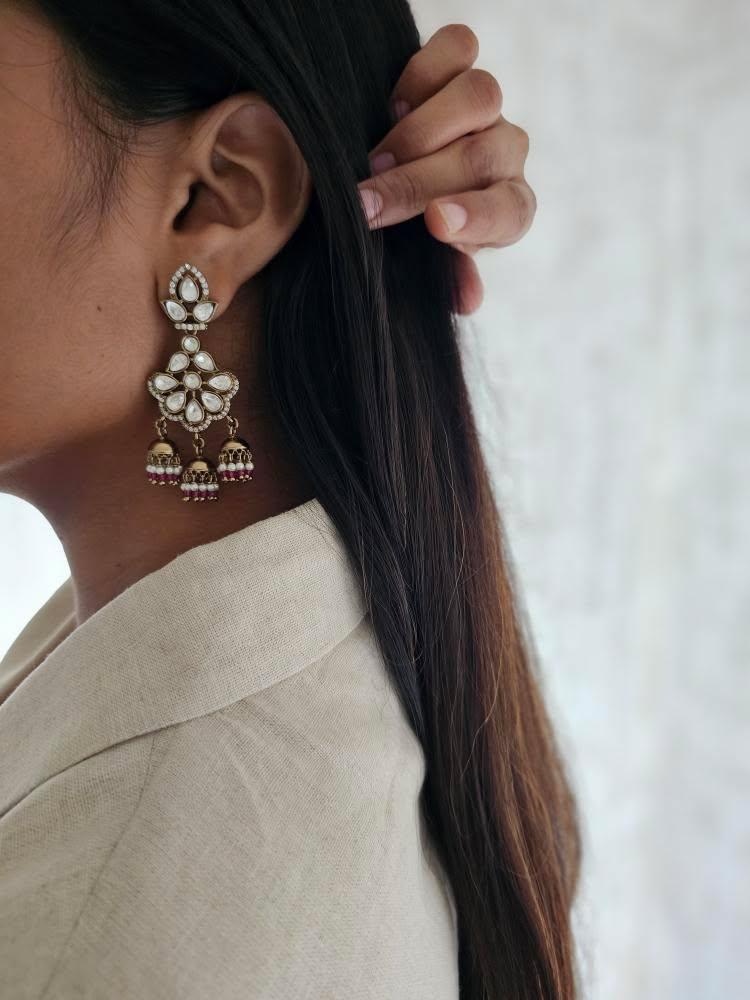 Mahi polki earrings Thumbnail