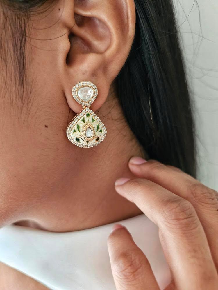 Mubi meenakari earrings Thumbnail
