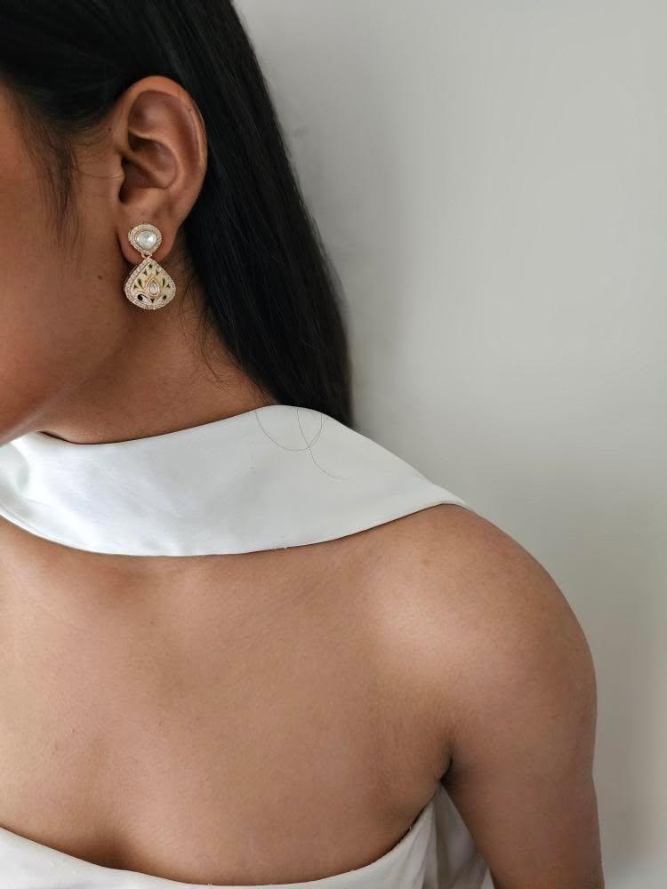 Mubi meenakari earrings Thumbnail