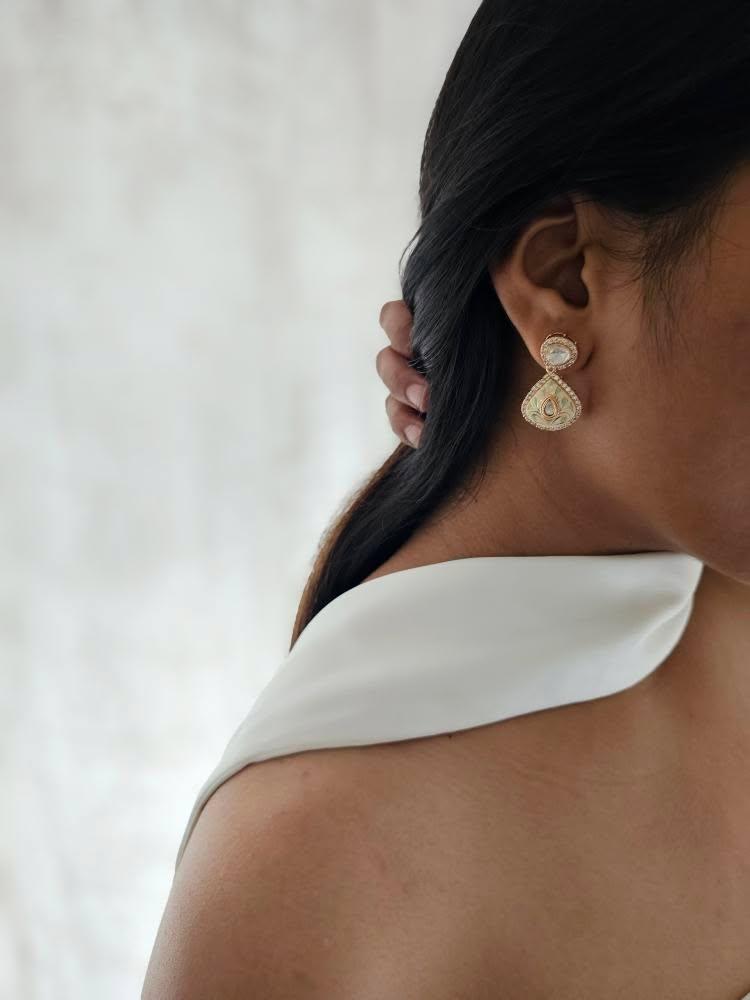 Mubi meenakari earrings Thumbnail