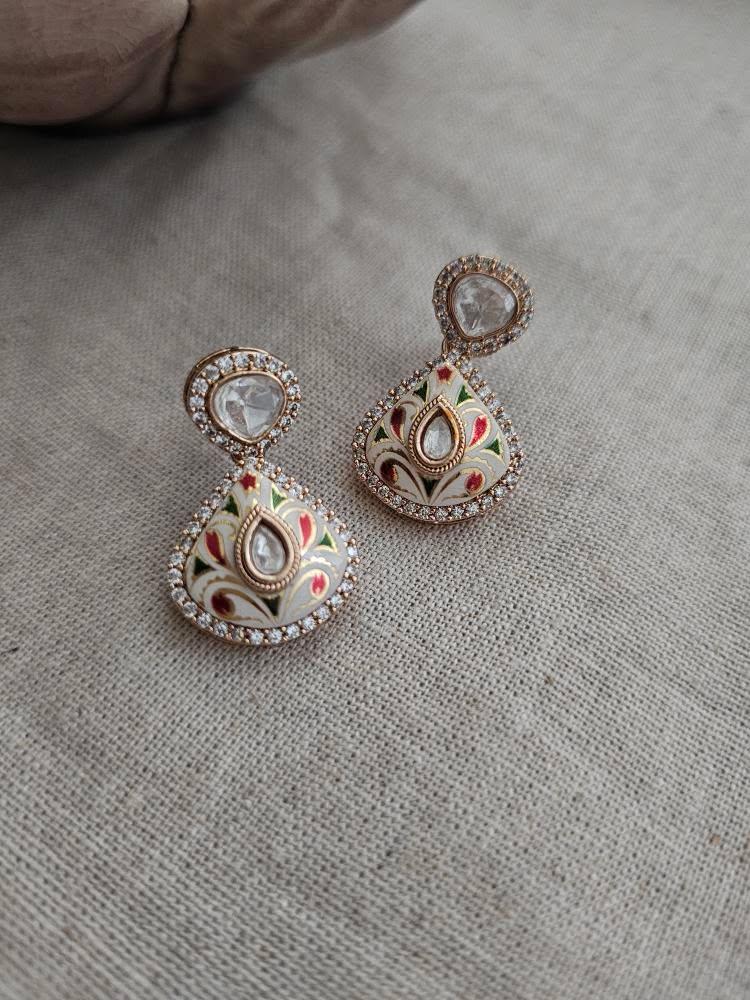 Mubi meenakari earrings Thumbnail