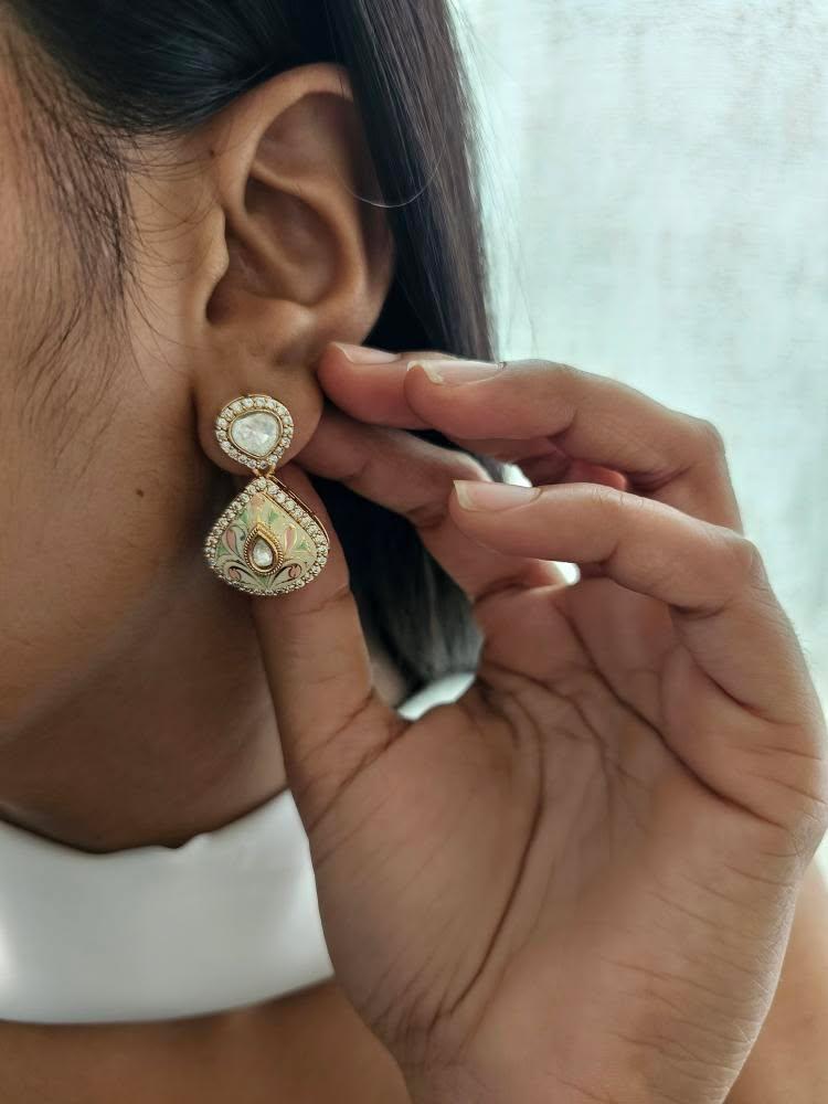 Mubi meenakari earrings Thumbnail