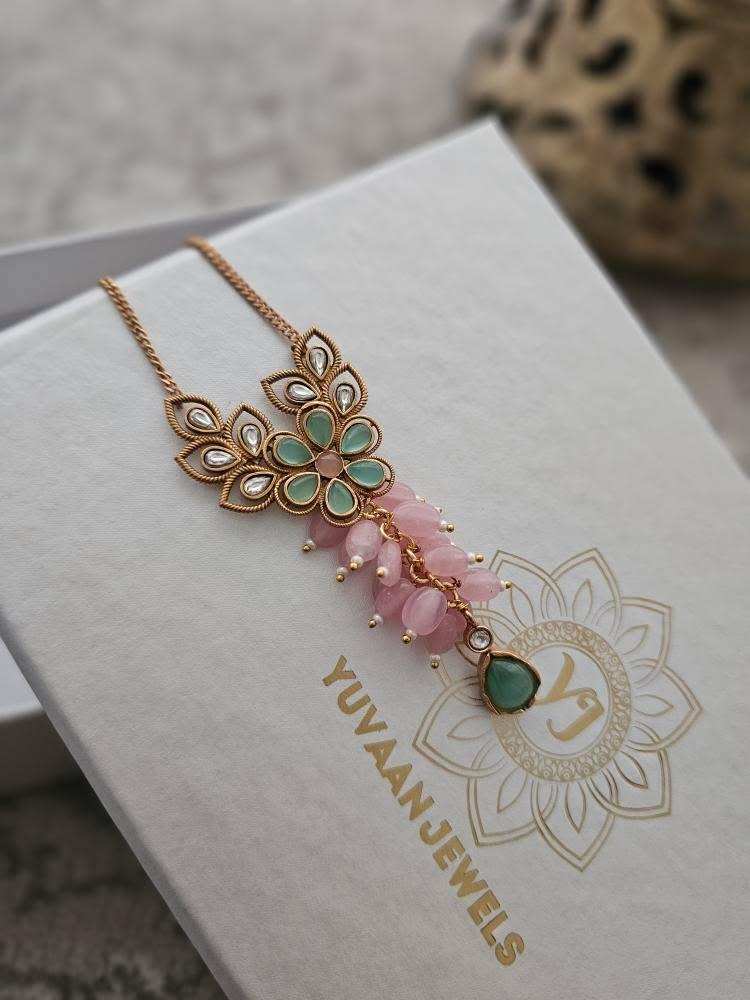 Vidhisha handcrafted delicate necklace Thumbnail