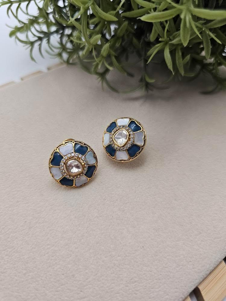 Noori handcrafted studs Thumbnail