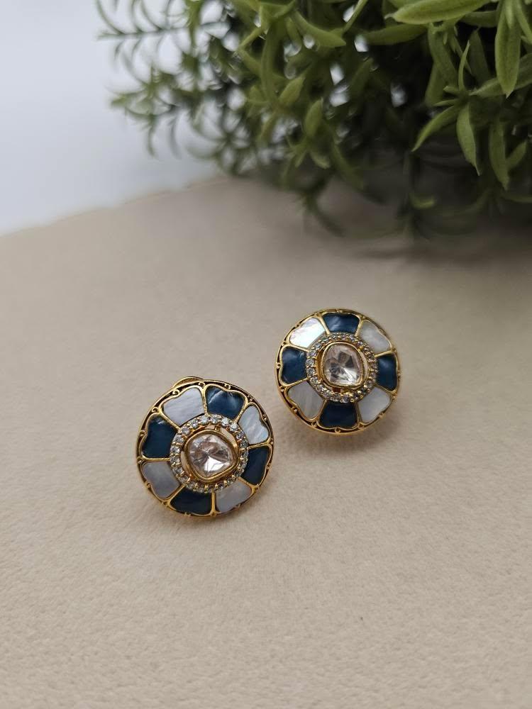Noori handcrafted studs Thumbnail