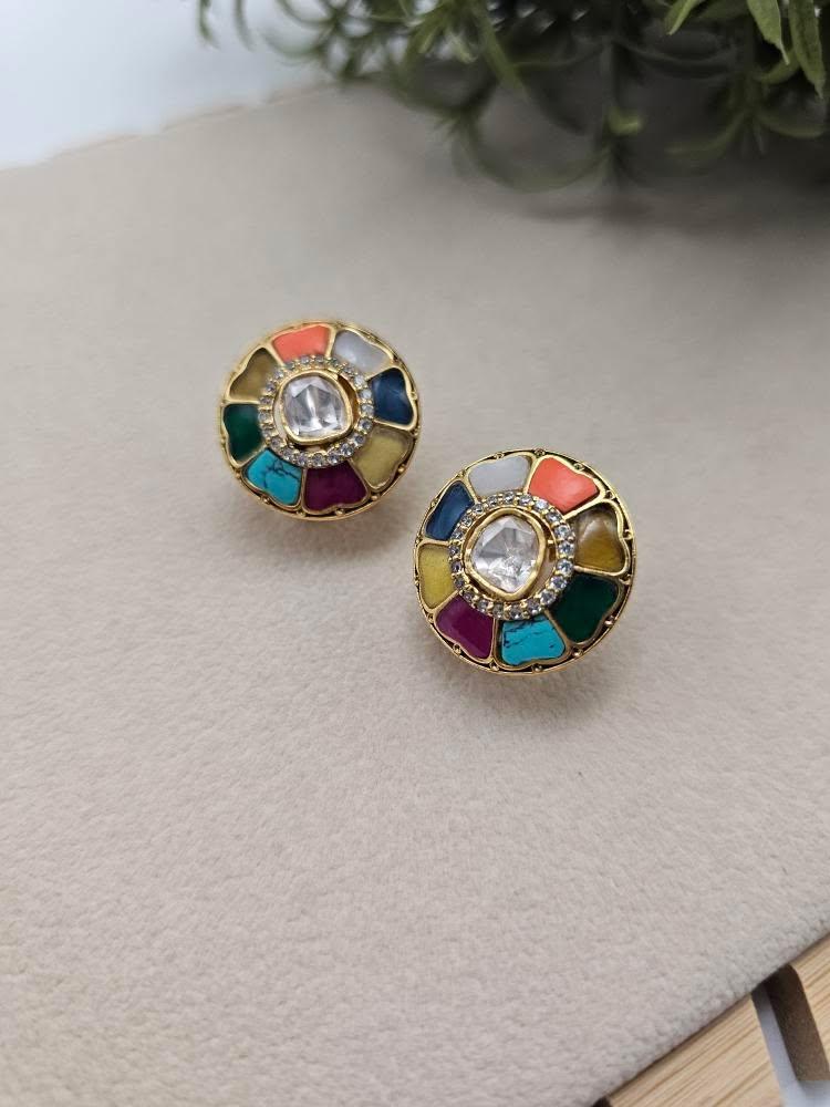 Noori handcrafted studs Thumbnail
