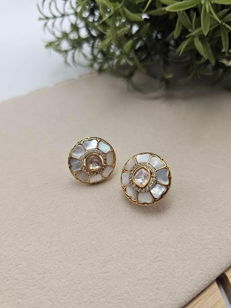 Noori handcrafted studs Thumbnail