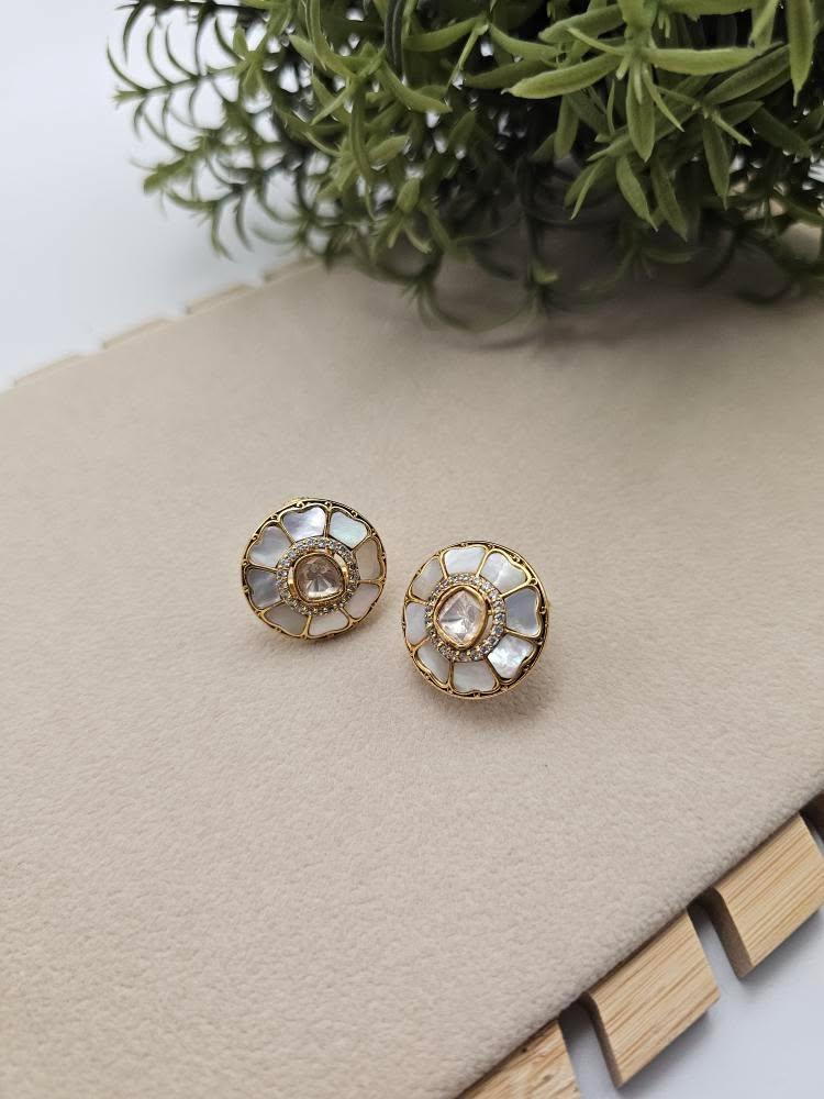 Noori handcrafted studs Thumbnail