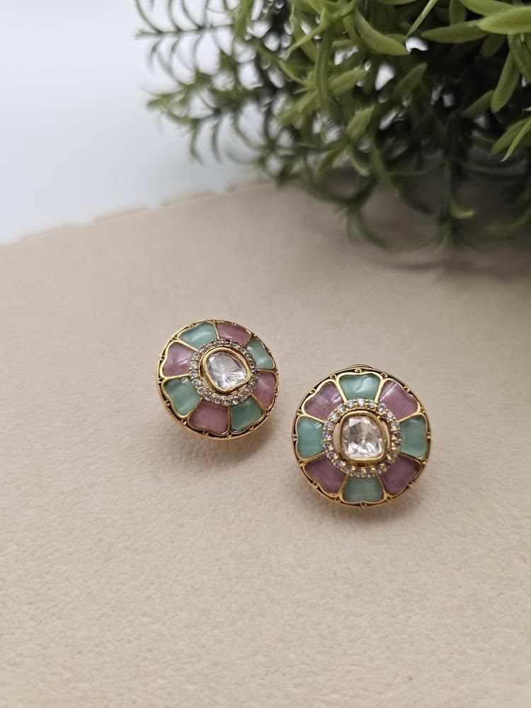 Noori handcrafted studs Thumbnail