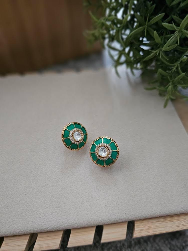 Noori handcrafted studs Thumbnail