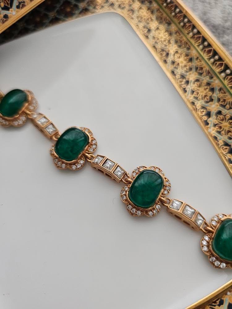 Nashir polki and quartz bracelet Thumbnail