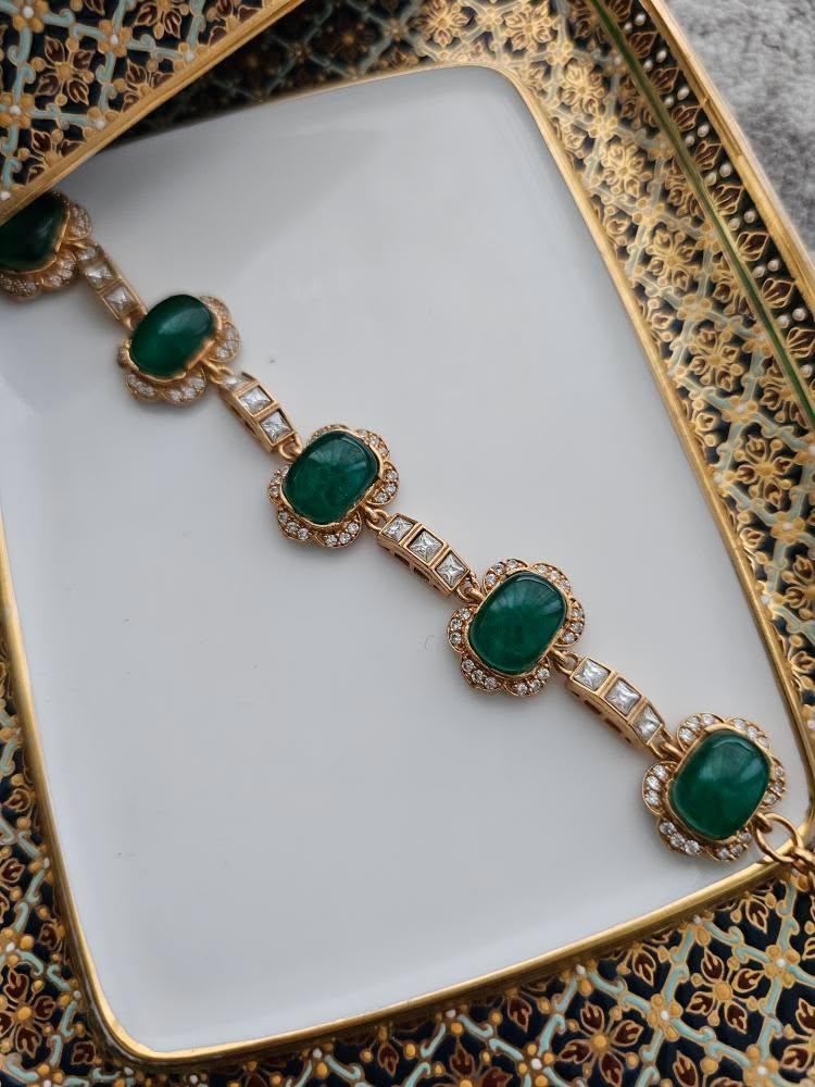 Nashir polki and quartz bracelet Thumbnail