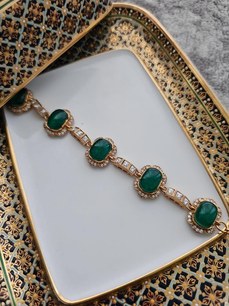 Nashir polki and quartz bracelet Thumbnail