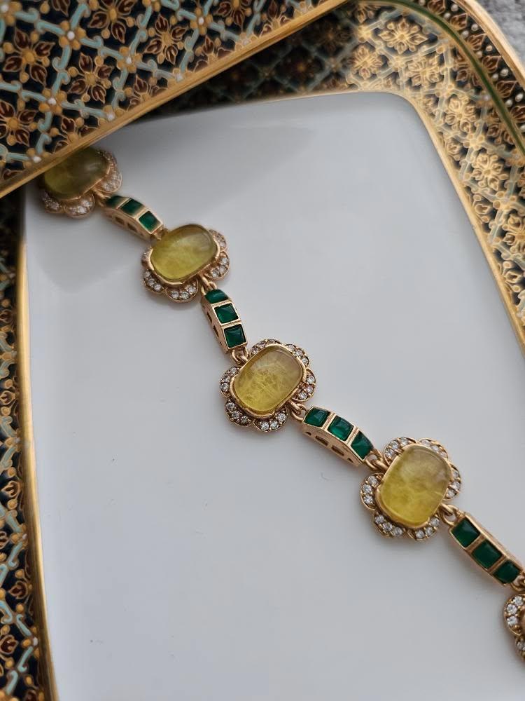 Nashir polki and quartz bracelet Thumbnail