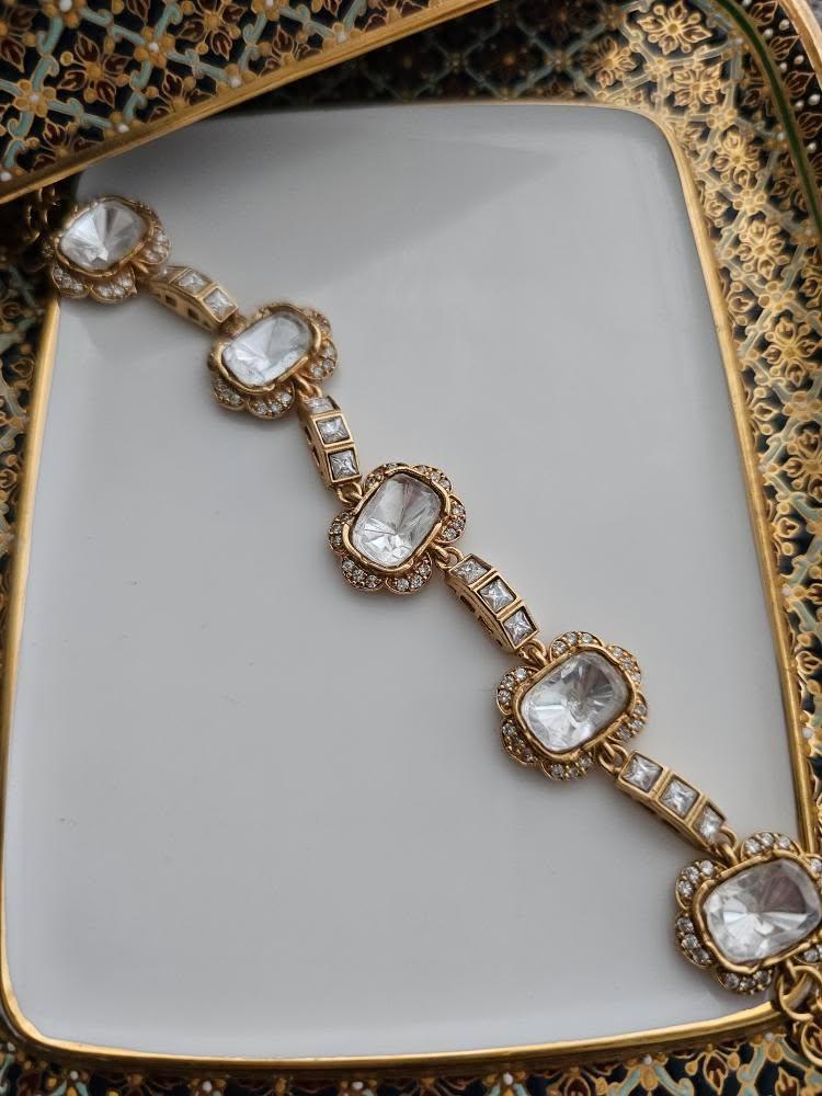 Nashir polki and quartz bracelet Thumbnail