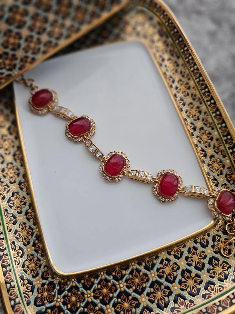 Nashir polki and quartz bracelet Thumbnail
