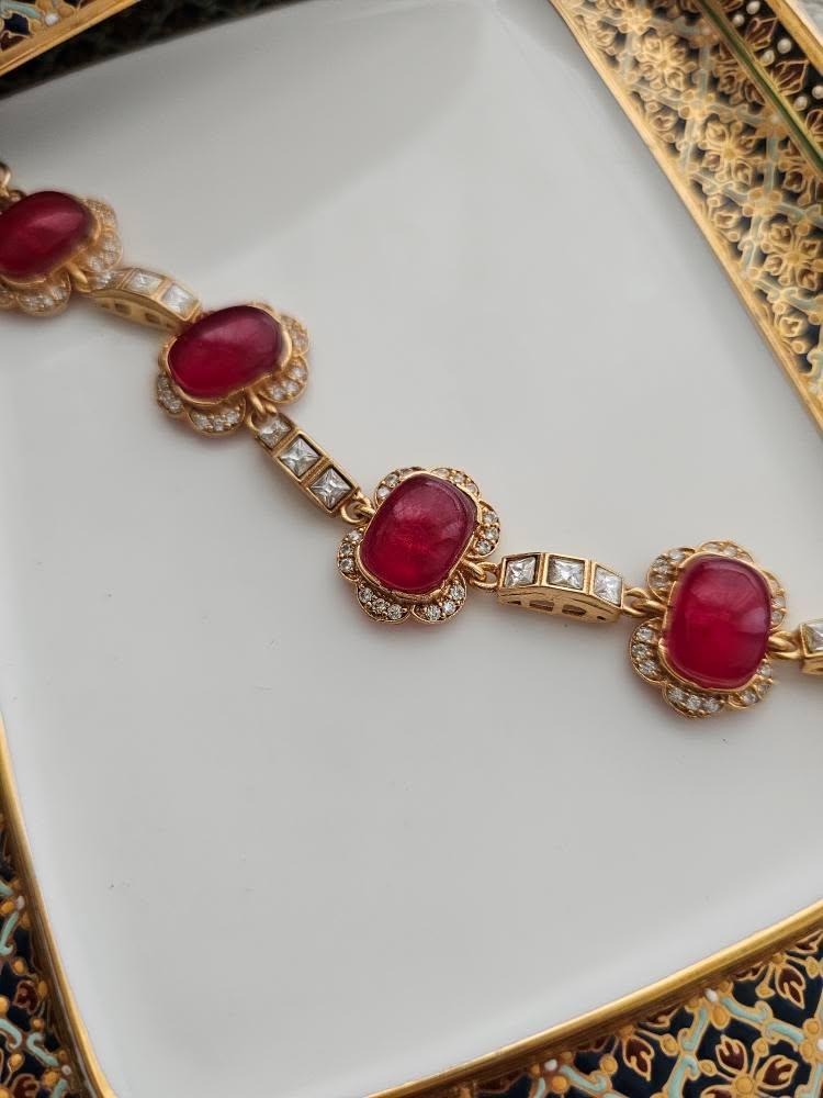 Nashir polki and quartz bracelet Thumbnail