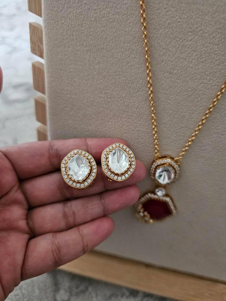 Tripti delicate polki necklace Thumbnail
