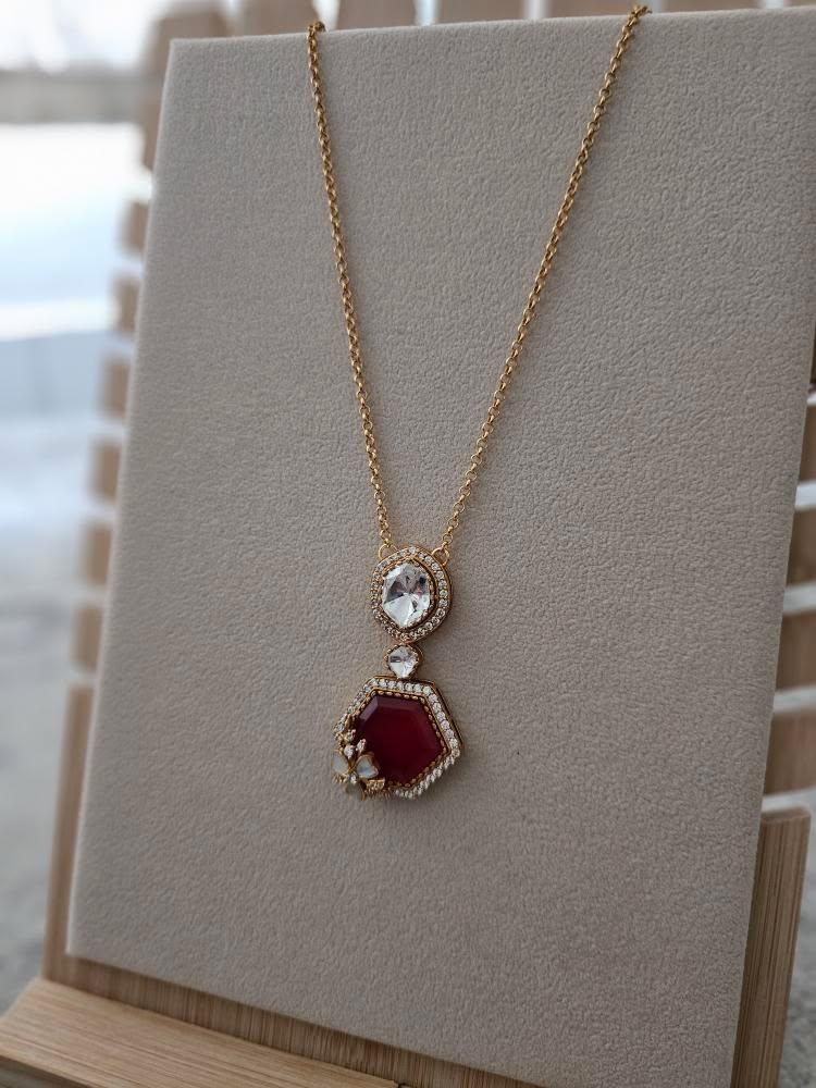 Tripti delicate polki necklace Thumbnail