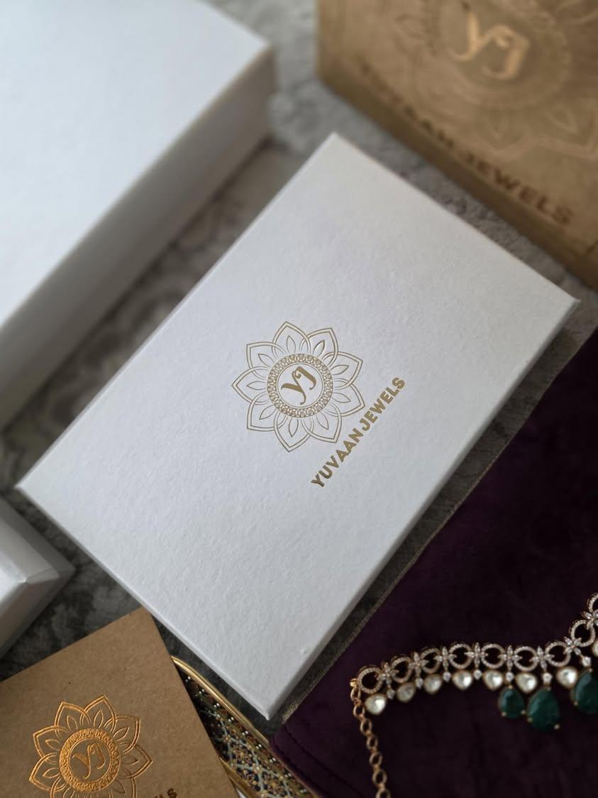 Chaand phool handcrafted studs Thumbnail