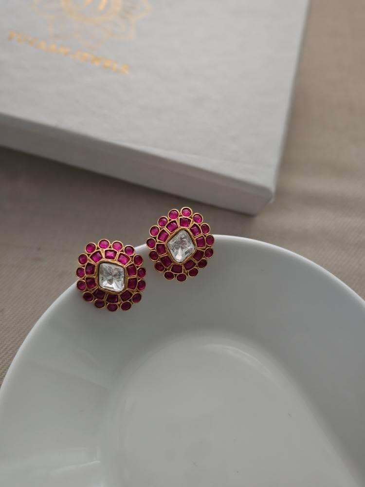 Purna polki studs Thumbnail