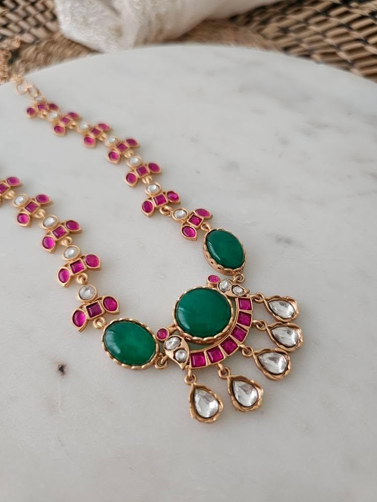 Jodha handcrafted necklace Thumbnail