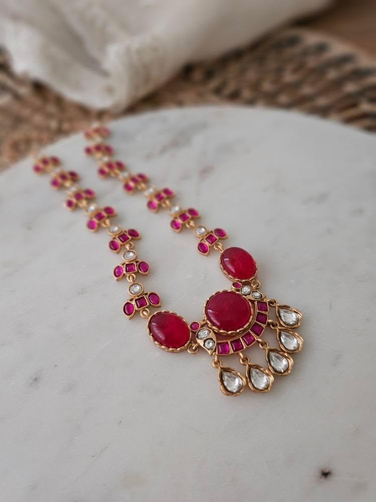 Jodha handcrafted necklace Thumbnail