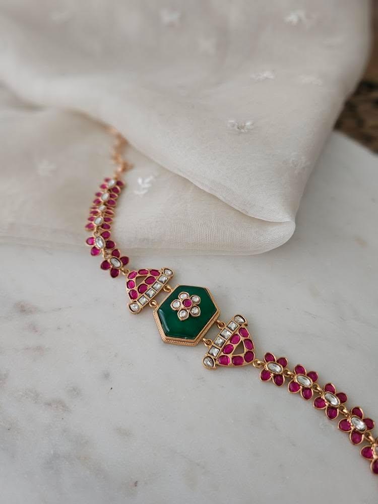Avani quartz and polki choker Thumbnail