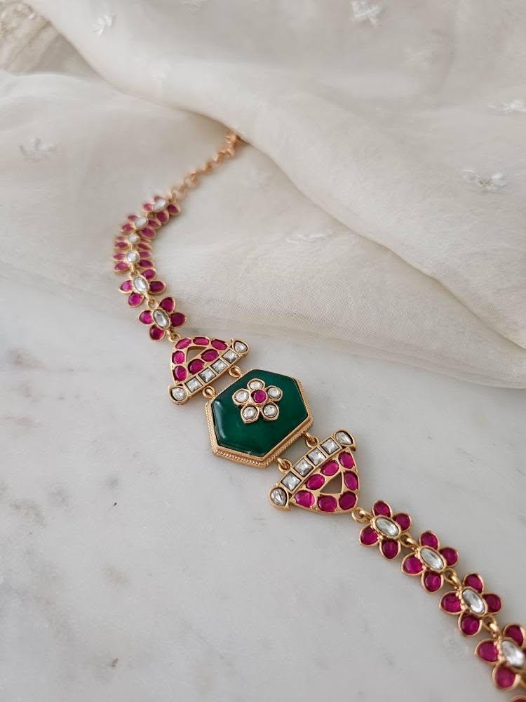 Avani quartz and polki choker Thumbnail