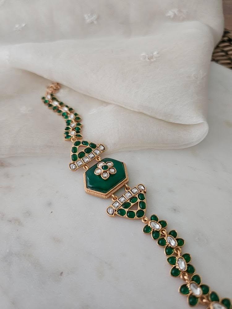 Avani quartz and polki choker Thumbnail