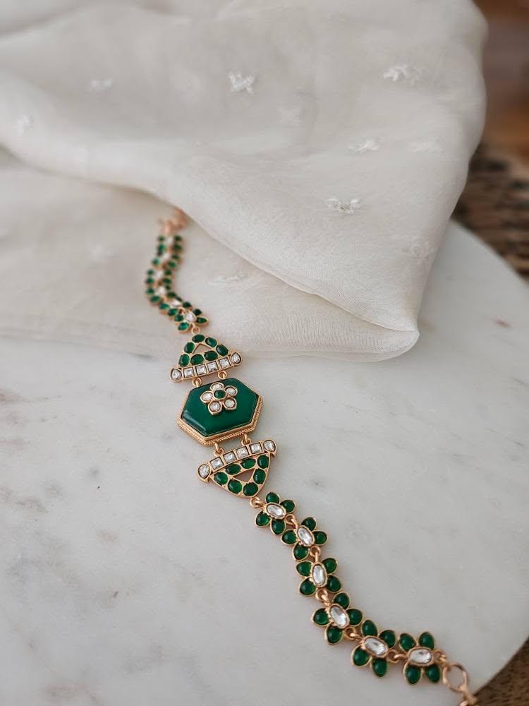 Avani quartz and polki choker Thumbnail
