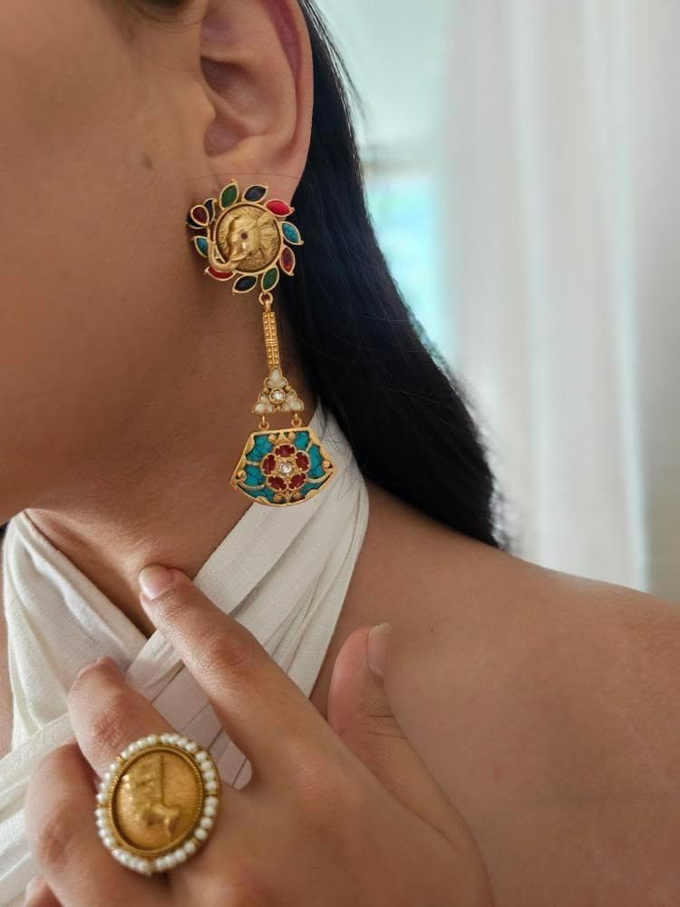 Ganraaj handcrafted earrings Thumbnail