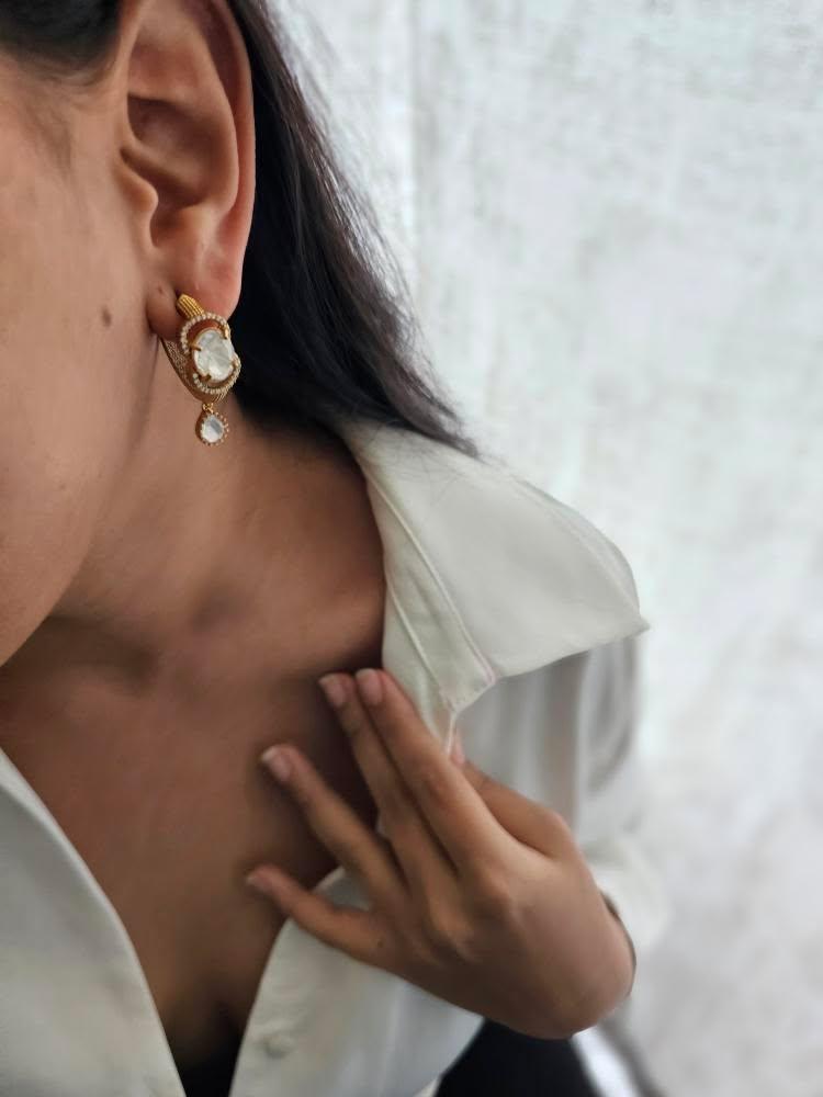 Tarai polki earrings Thumbnail
