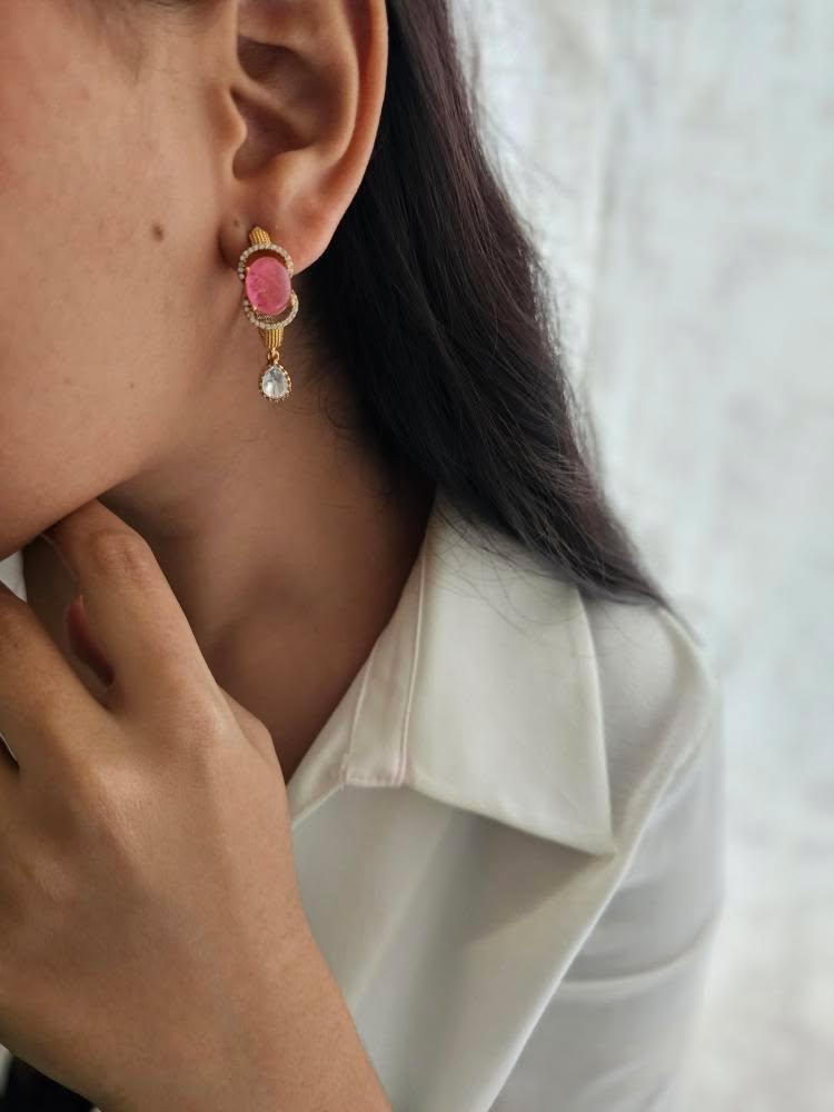 Tarai polki earrings Thumbnail