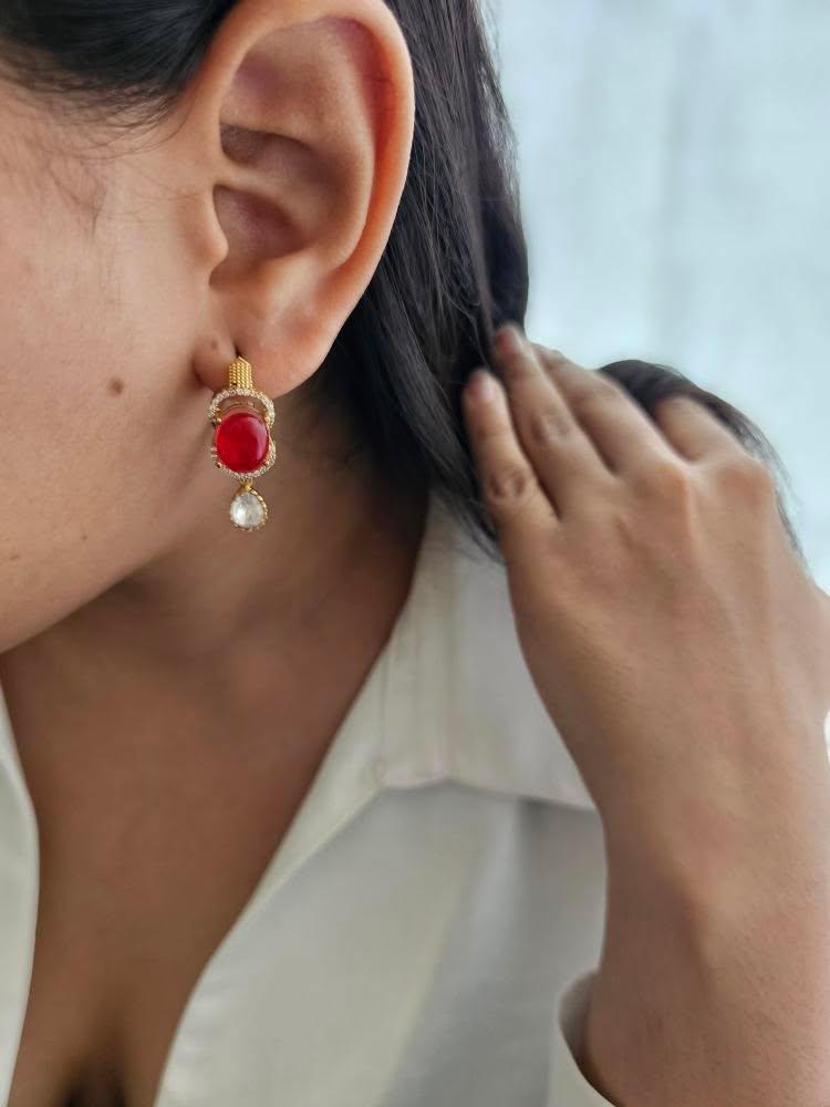 Tarai polki earrings Thumbnail