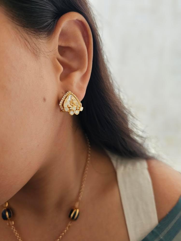 Asmi delicate polki necklace Thumbnail
