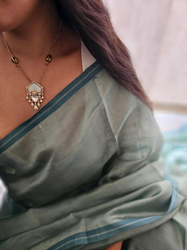 Asmi delicate polki necklace Thumbnail