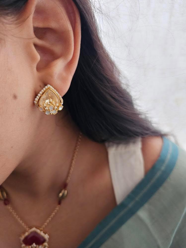 Asmi delicate polki necklace Thumbnail