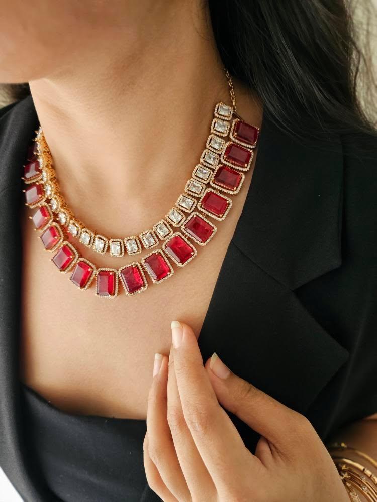 Sahira polki necklace Thumbnail