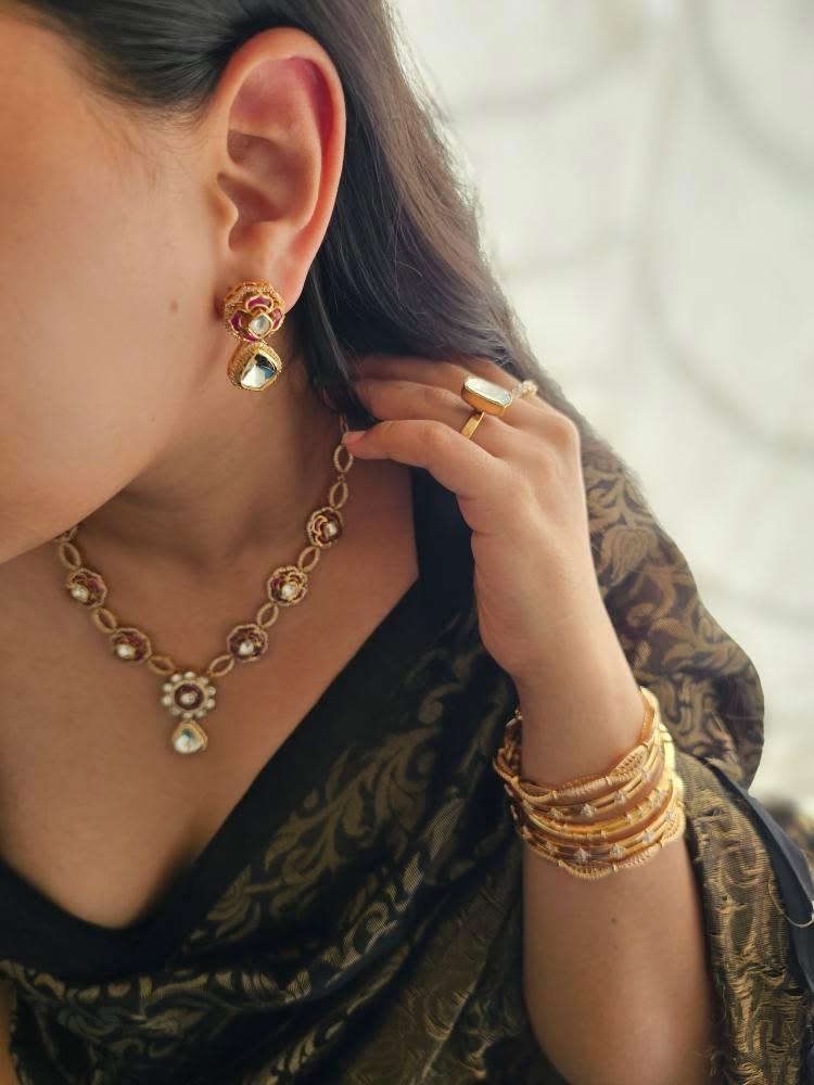 Narima polki necklace Thumbnail