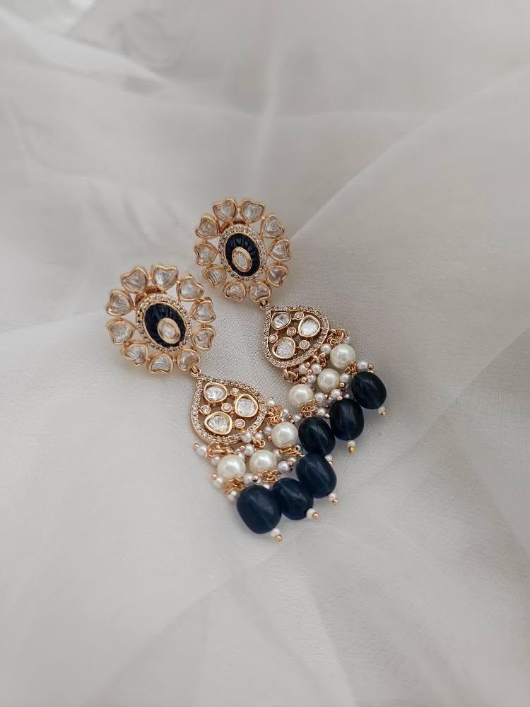 Aadhya pearl and polki choker Thumbnail