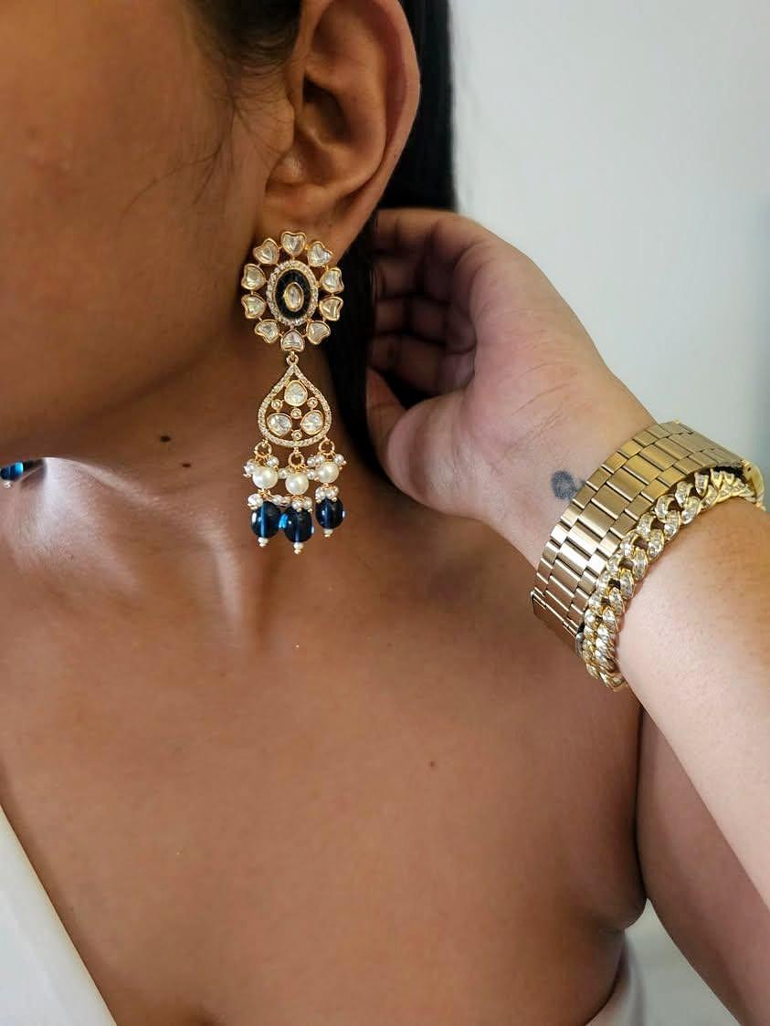 Aadhya pearl and polki choker Thumbnail