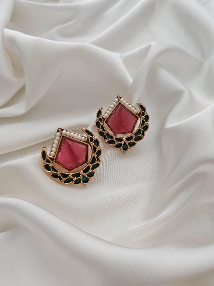 Poorti handcrafted studs Thumbnail