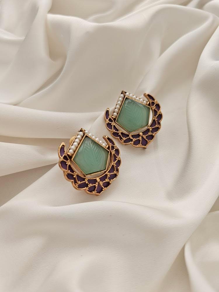 Poorti handcrafted studs Thumbnail