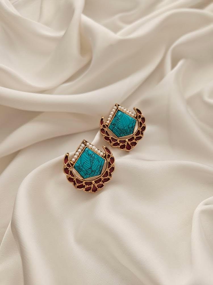Poorti handcrafted studs Thumbnail
