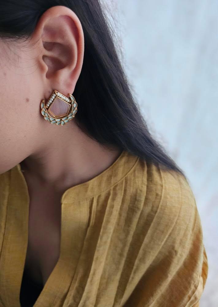 Poorti handcrafted studs Thumbnail