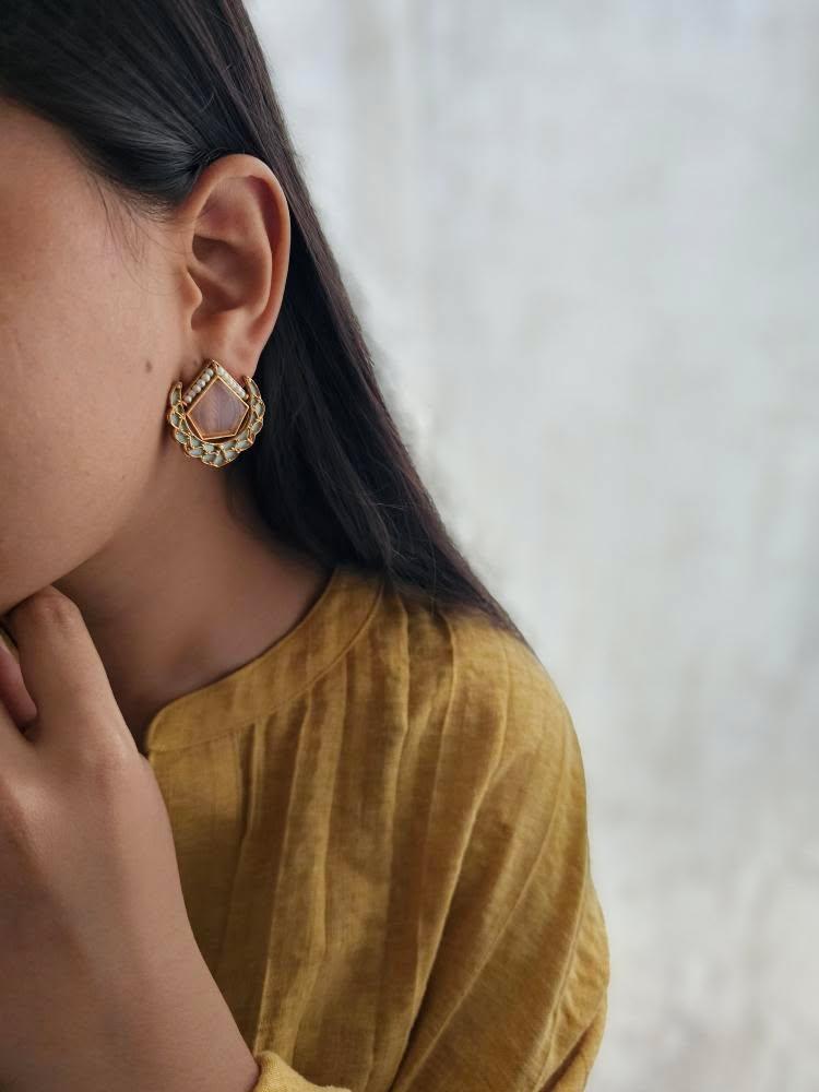 Poorti handcrafted studs Thumbnail