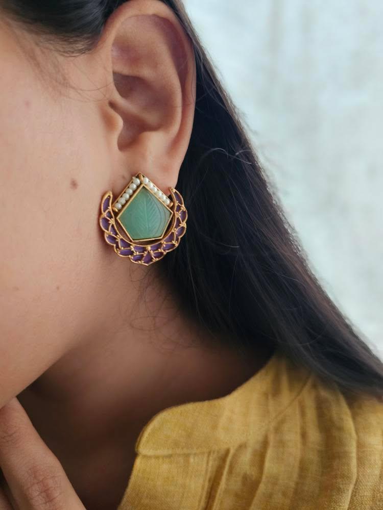 Poorti handcrafted studs Thumbnail