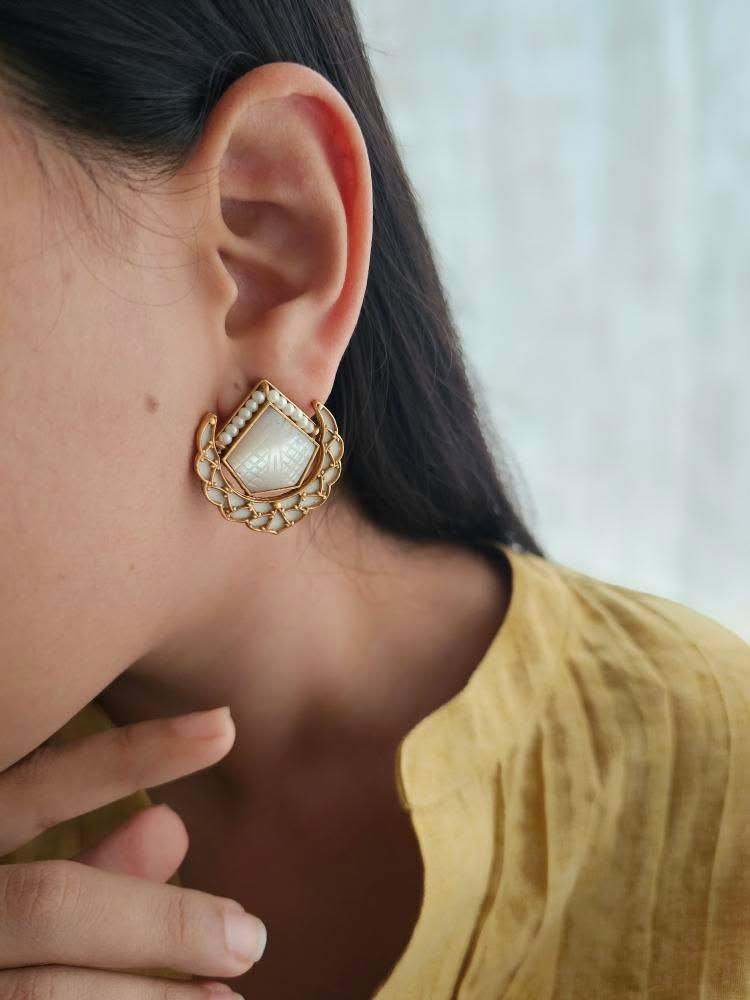 Poorti handcrafted studs Thumbnail